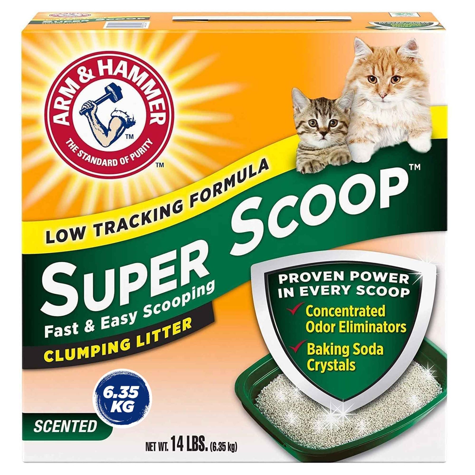 Arm & Hammer Super Scoop™ Clumping Litter, Fresh Scent - 6.35 KG