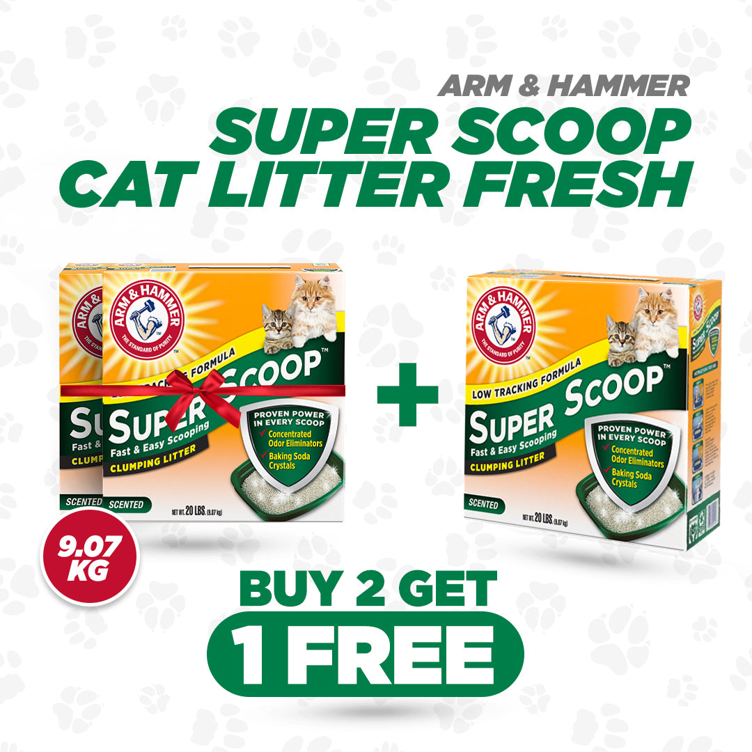 A&H SUPER SCOOP CAT CLUMPING LITTER FRESH 9.07 KG (2+1 FREE)