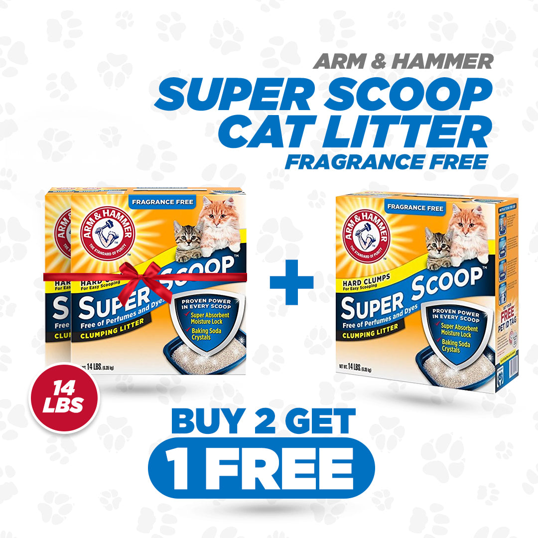 SUPER SCOOP FRAG FREE CLUMPING LITTER  (2+1 FREE)