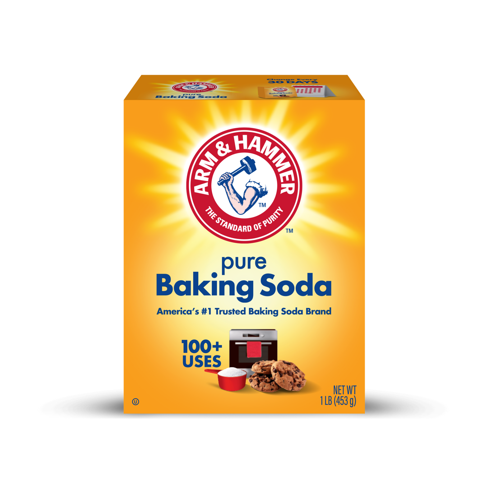 Pure Baking Soda Box 454G