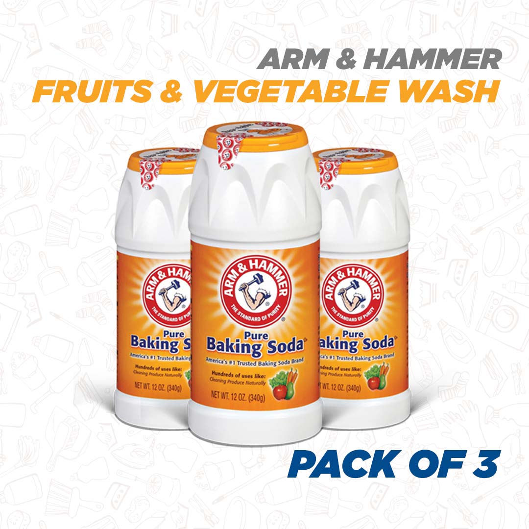 Arm & Hammer Fruit & Vegetable Wash, Produce Wash, Produce Cleaner, Pack of 3, 1